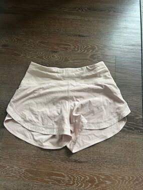 lululemon Pale Pink Athletic Shorts